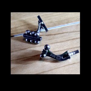 Georg Jensen  61 B Sterling Cuff LInks c 1960 Harald Nielsen